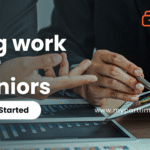 Senior enjoying flexible gig work from home, staying active and financially independent