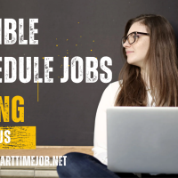 Flexible schedule jobs hiring for remote and part-time work